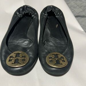 Tory Burch Ballet Flats - Classic Black & Gold
